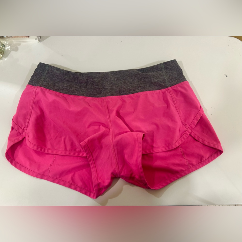 Women's Pink and Gray Lululemon Shorts